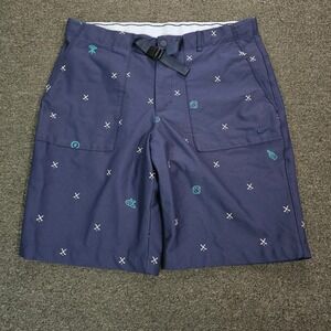 Nike Golf Shorts Mens 36 Rory Mcllroy Dri Fit Active  All over print  Belted